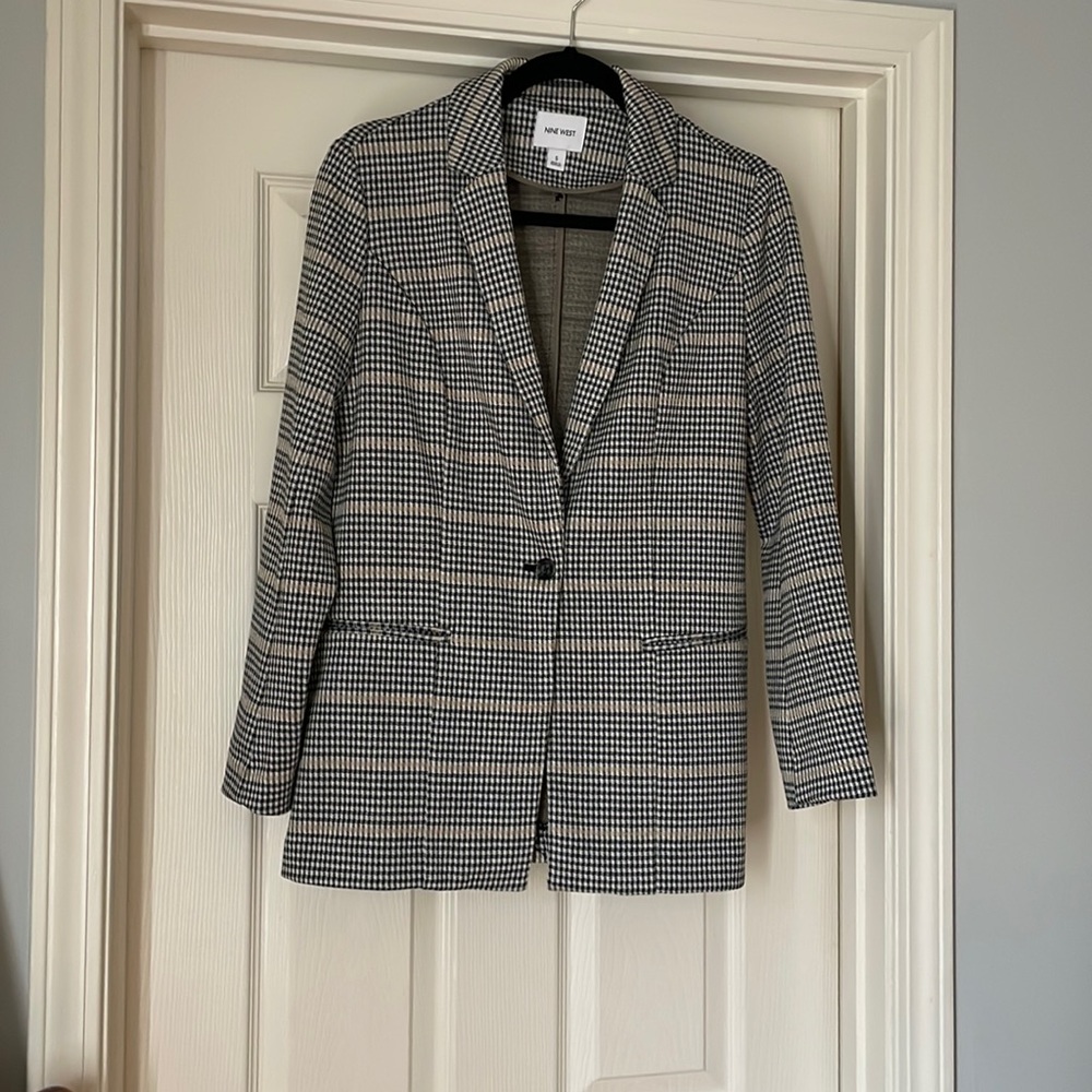 Nine West Plaid blazer